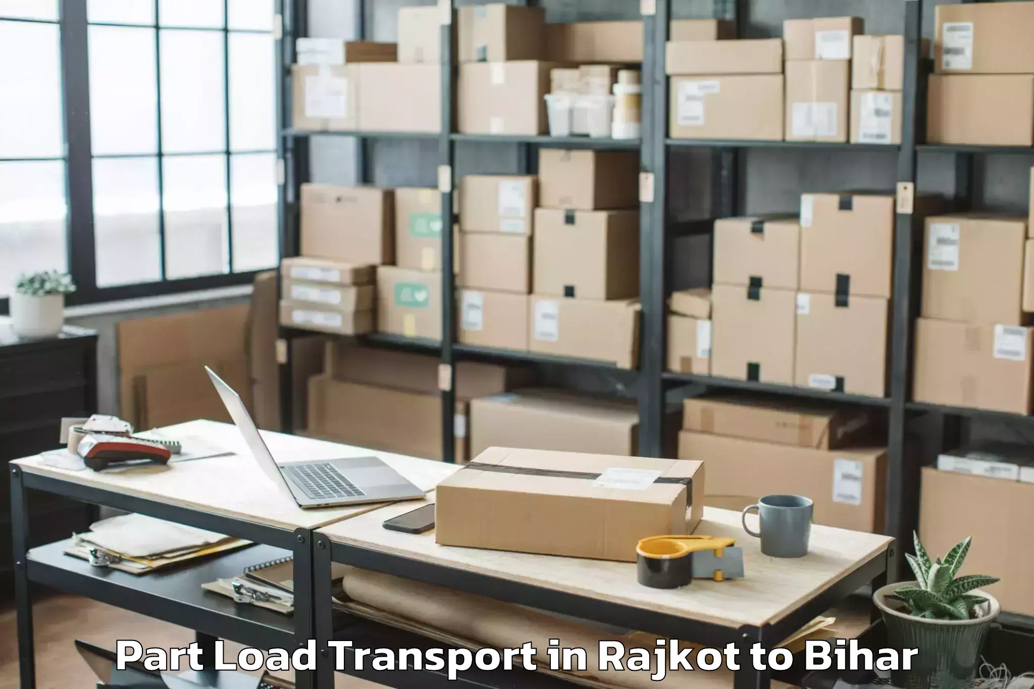 Easy Rajkot to Ghorasahan Part Load Transport Booking